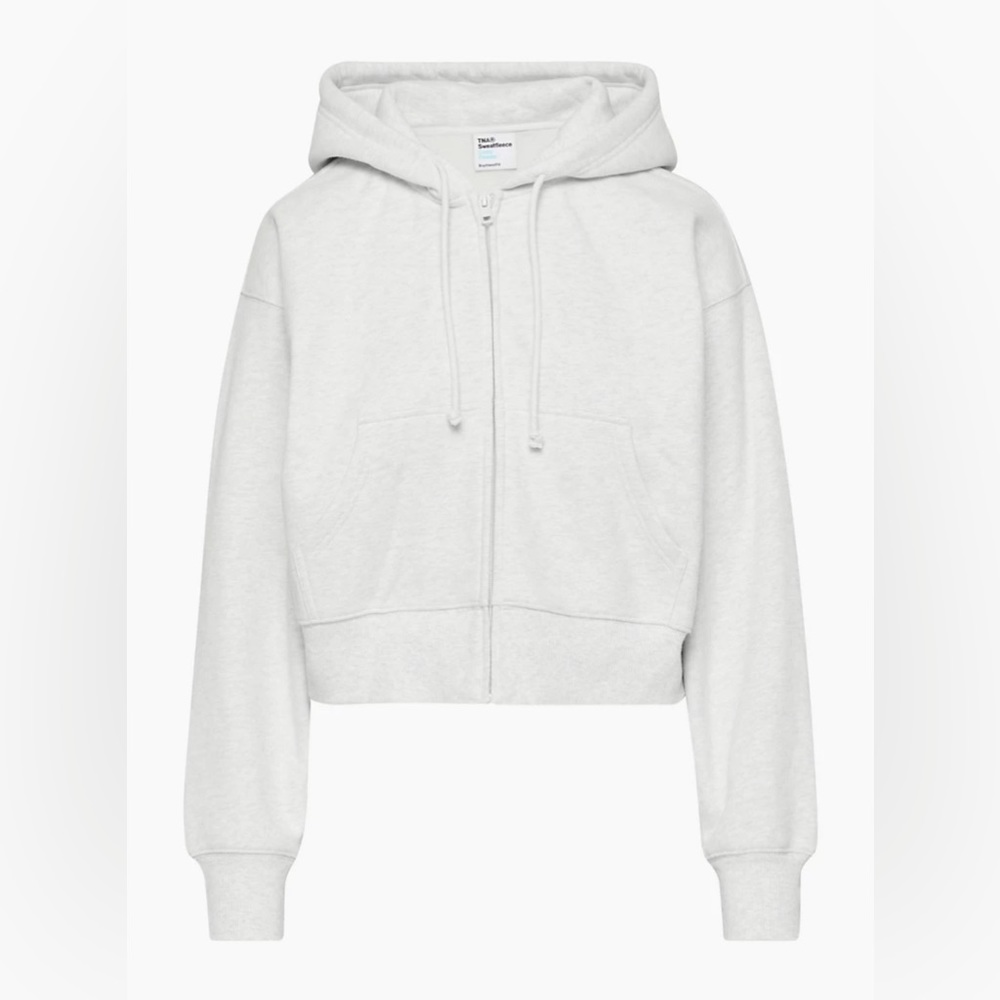 Aritzia Tna Cozy Fleece Boyfriend Boxy Zip Hoodie